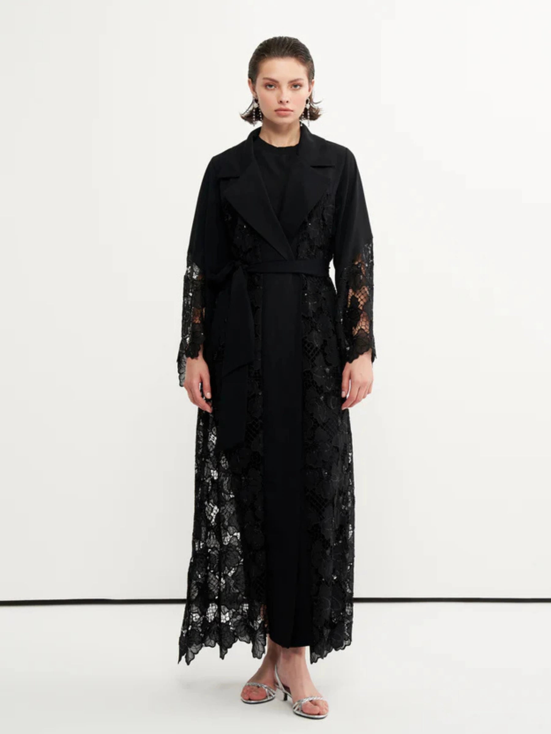 NAKIŞ İŞLEME DETAYLI GÜPÜR ABAYA - 6323 I ATELIER FARSE