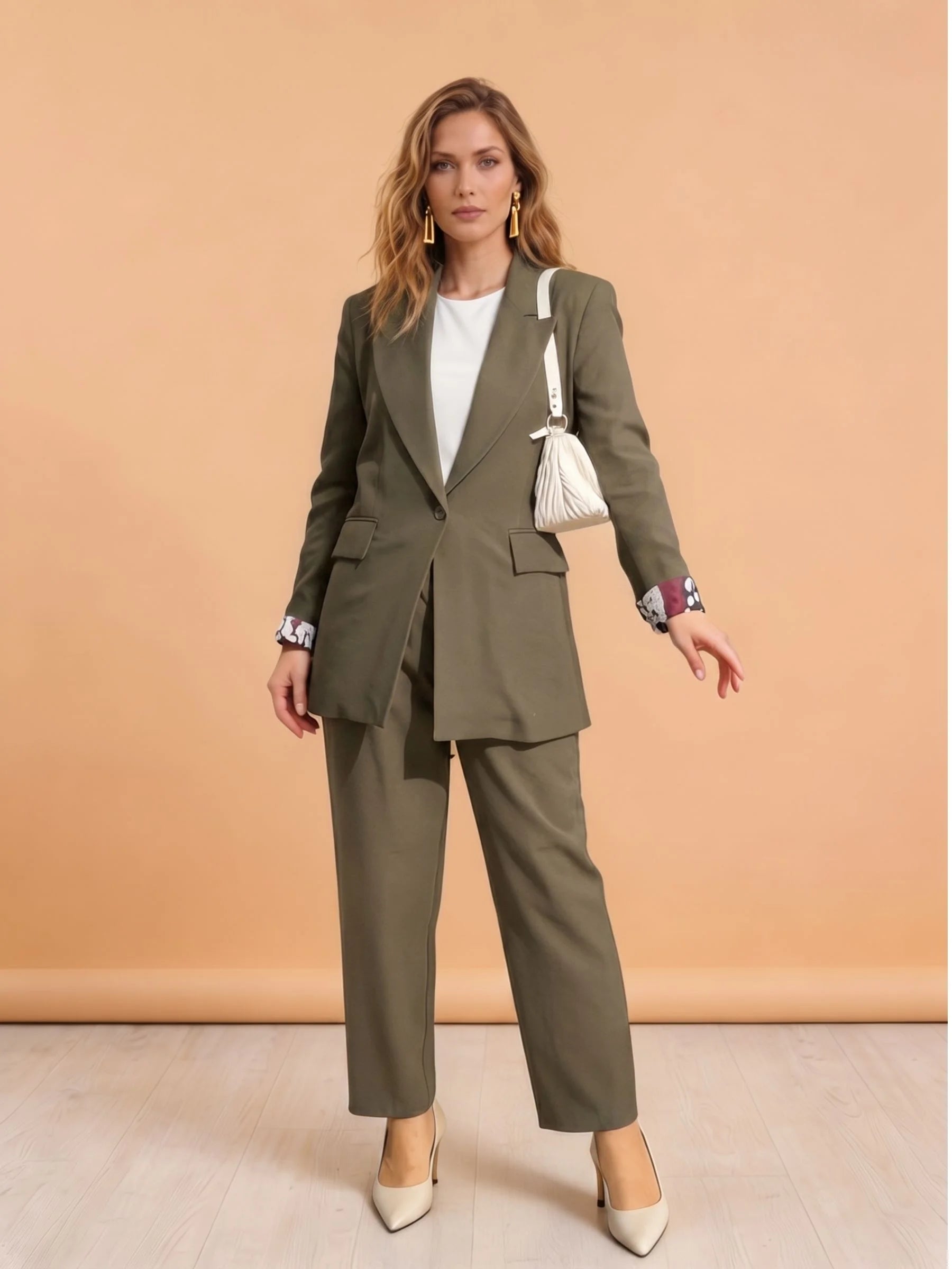 İç Astar Detaylı Blazer Takım - 202935